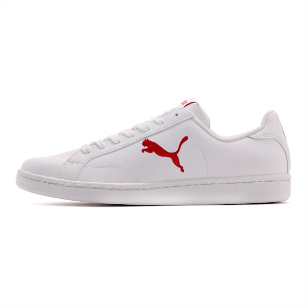 ユニセックス プーマ スマッシュ キャット L スニーカー, Puma White-Barbados Cherry, extralarge-JPN