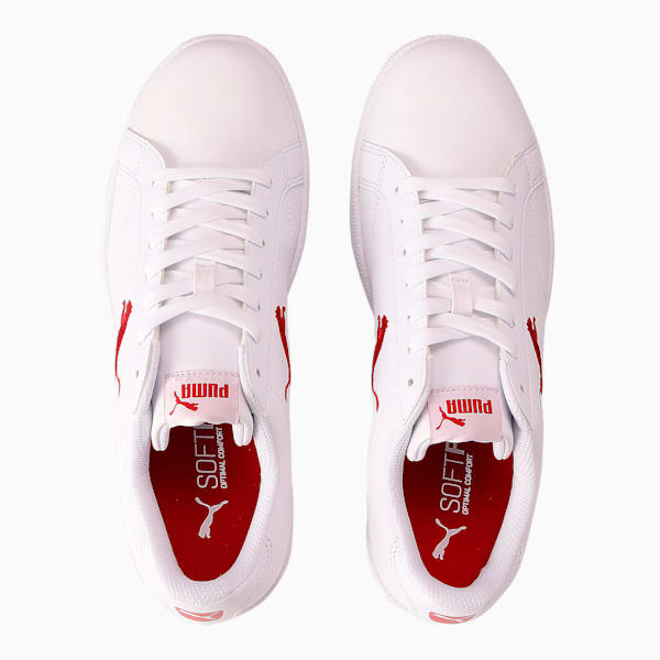 ユニセックス プーマ スマッシュ キャット L スニーカー, Puma White-Barbados Cherry, extralarge-JPN