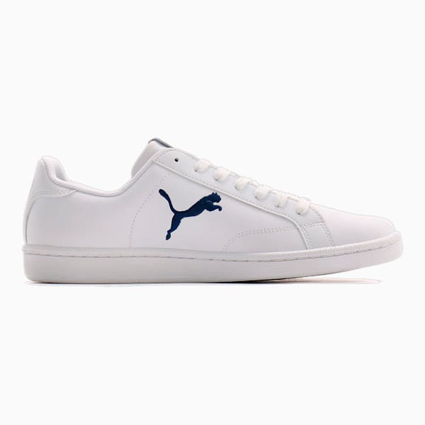 ユニセックス プーマ スマッシュ キャット L スニーカー, Puma White-Blue Depths, extralarge-JPN