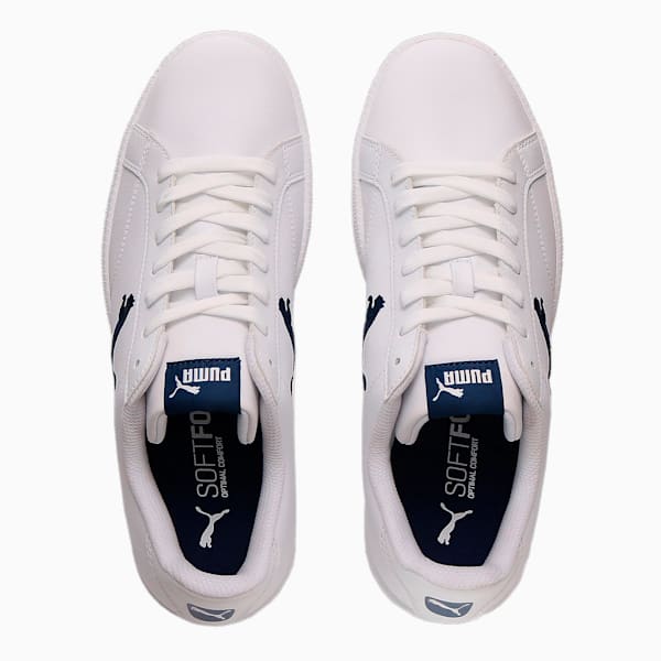 ユニセックス プーマ スマッシュ キャット L スニーカー, Puma White-Blue Depths, extralarge-JPN