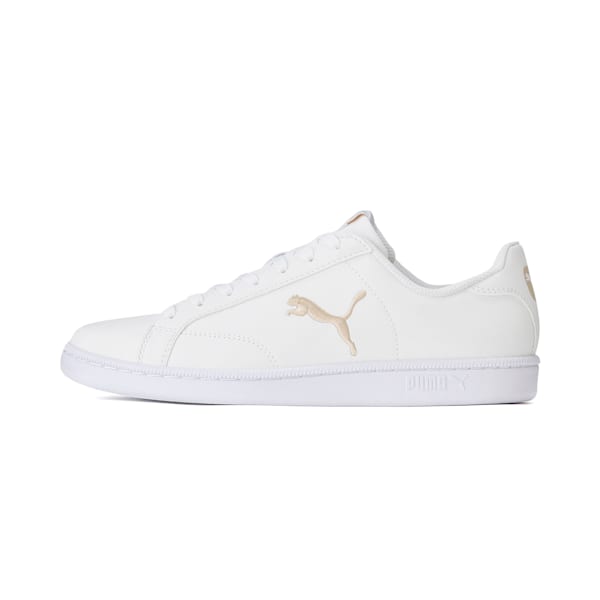 ユニセックス プーマ スマッシュ キャット L スニーカー, Puma White-Puma White-Peyote, extralarge-JPN