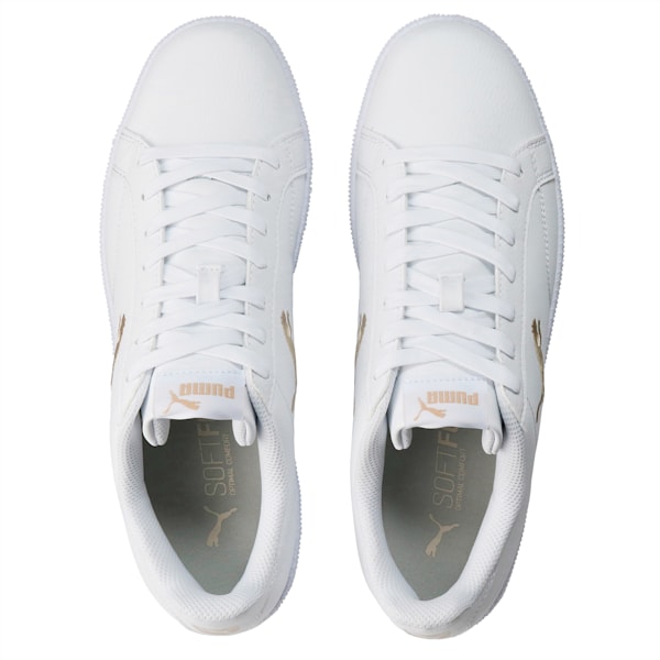 ユニセックス プーマ スマッシュ キャット L スニーカー, Puma White-Puma White-Peyote, extralarge-JPN