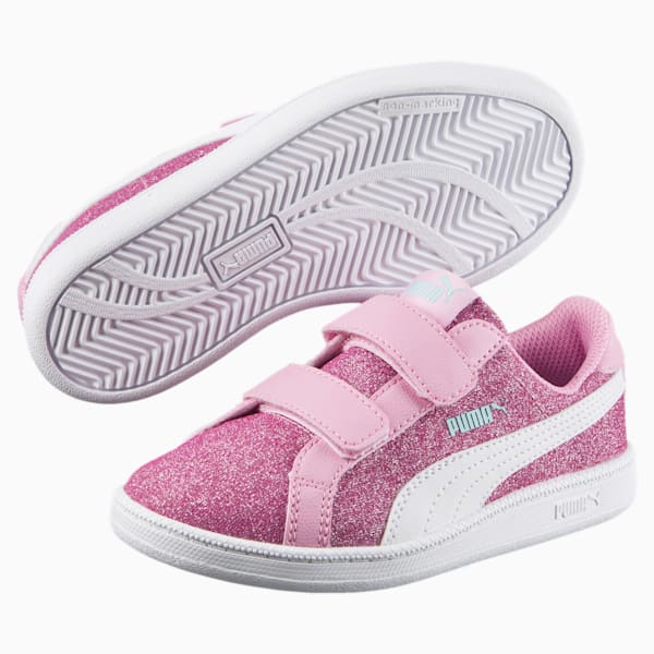 Puma Smash Glitz Glamm V PS, Beetroot Purple-Puma White, extralarge-IND