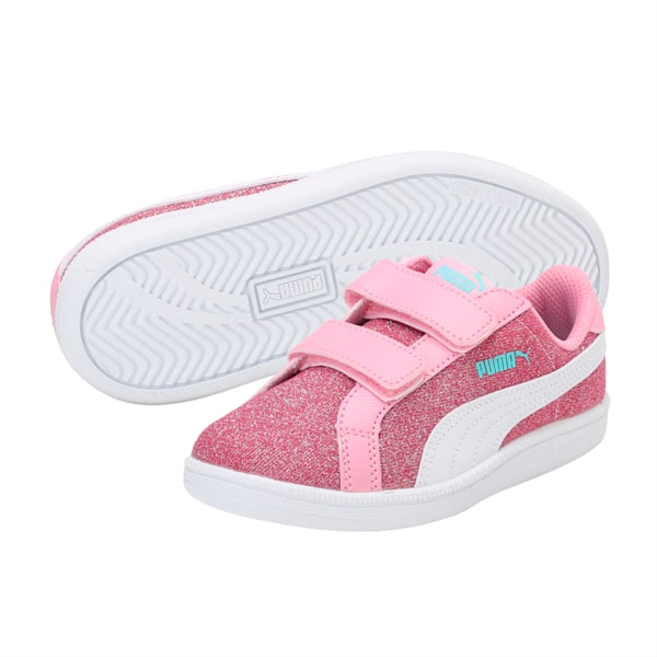 Puma Smash Glitz Glamm V PS, Beetroot Purple-Puma White, extralarge-IND