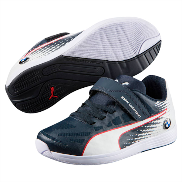 BMW Motorsport evoSPEED V Pre school Shoes, Team Blue-Puma White, extralarge-IND