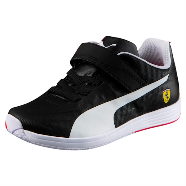 evoSPEED SL Scuderia Ferrari V Pre School Shoes, Puma Black-Puma White, extralarge-IND