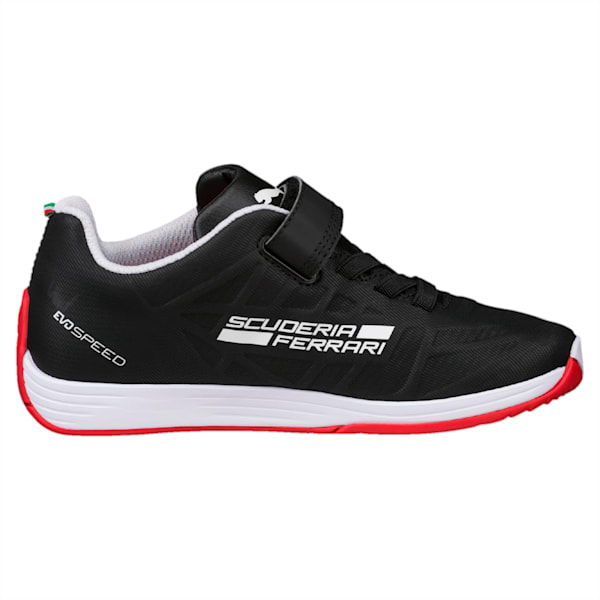 evoSPEED SL Scuderia Ferrari V Pre School Shoes, Puma Black-Puma White, extralarge-IND
