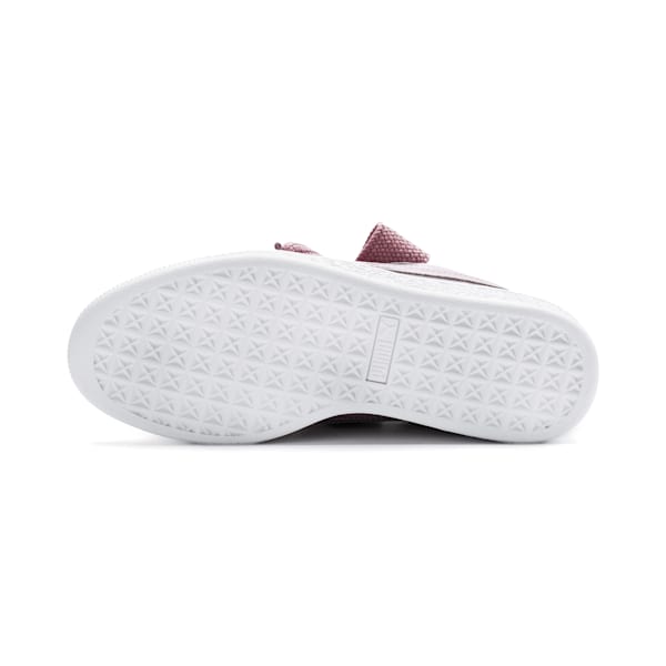 Basket Heart Patent Women's Sneakers, Elderberry-Elderberry, extralarge