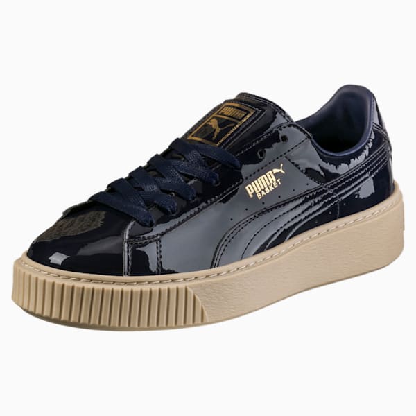 Basket Platform Patent Women's Shoes, Peacoat-Peacoat-2, extralarge-IND