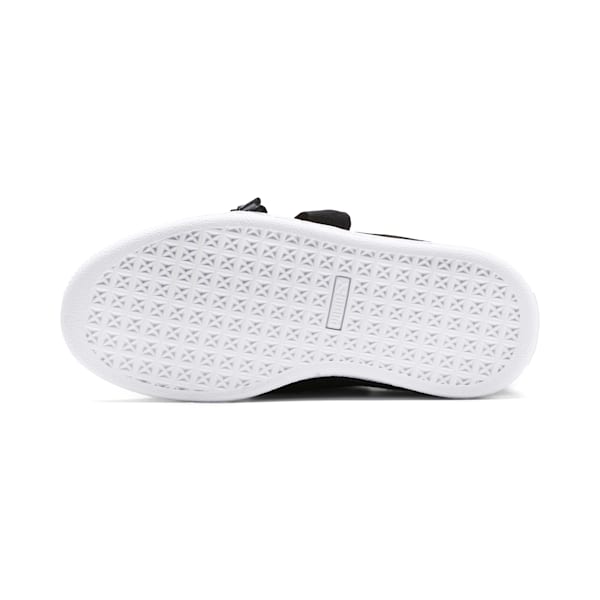 Black puma patent trainers outlet