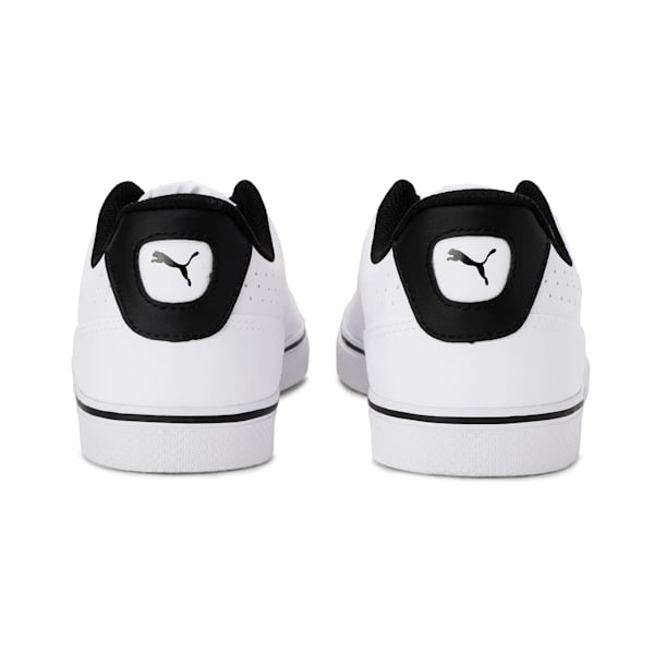 Court Point Vulc Perf V2 Unisex Sneakers, Puma White-Puma Black, extralarge-IDN