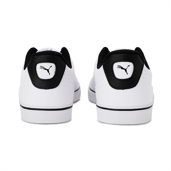 Court Point Vulc Perf V2 Unisex Sneakers, Puma White-Puma Black, extralarge-IND