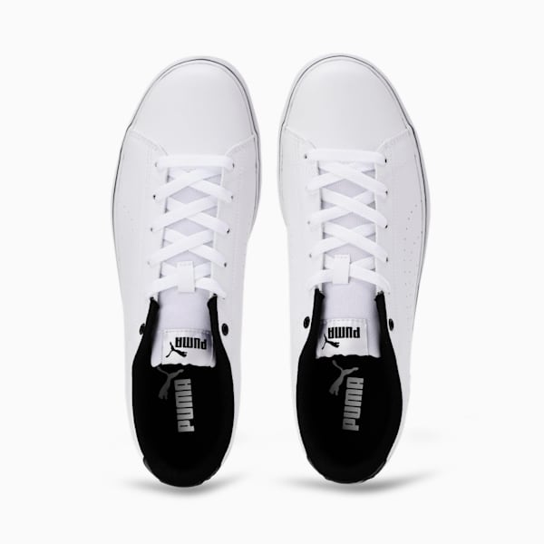 Court Point Vulc Perf V2 Sneakers, Puma White-Puma Black, extralarge-IND