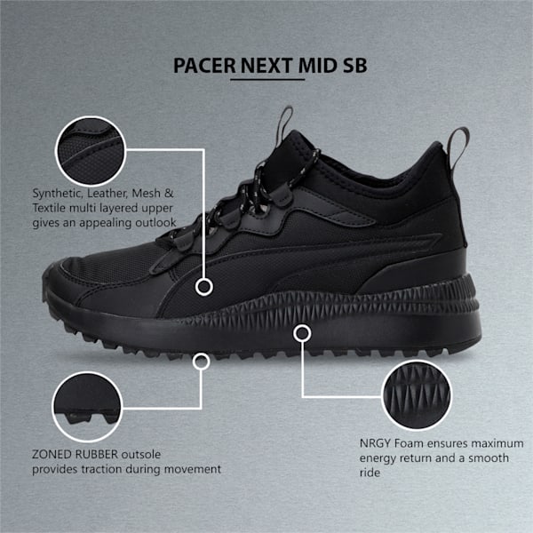 Puma pacer next mid mens trainers 2025