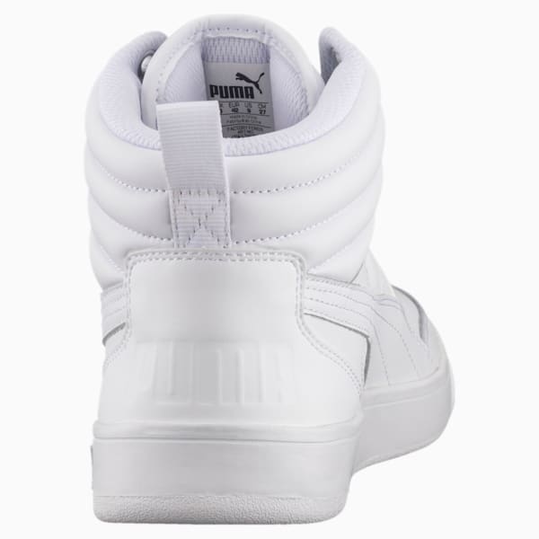 Rebound Street v2 Leather Unisex Sneakers, Puma White-Puma White, extralarge-IND