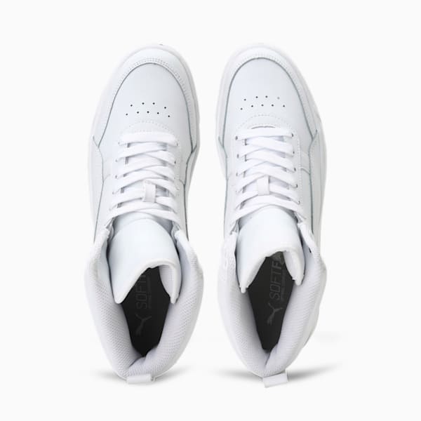 Rebound Street v2 Leather Unisex Sneakers, Puma White-Puma White, extralarge-IND