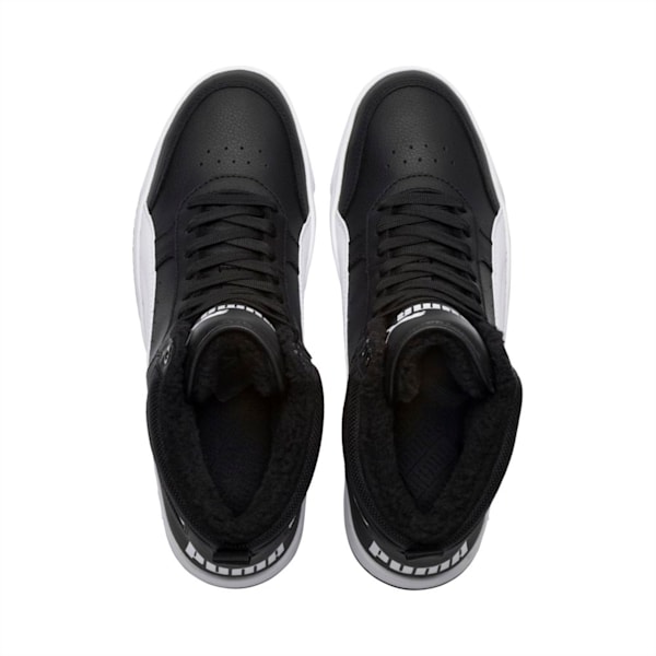 Rebound Street v2 Fur High Tops, Puma Black-Puma White, extralarge-IND