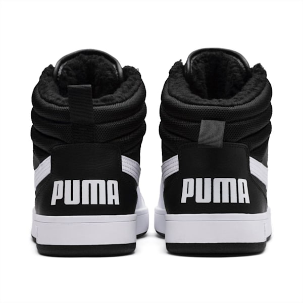 Rebound Street v2 Fur High Tops, Puma Black-Puma White, extralarge-IND