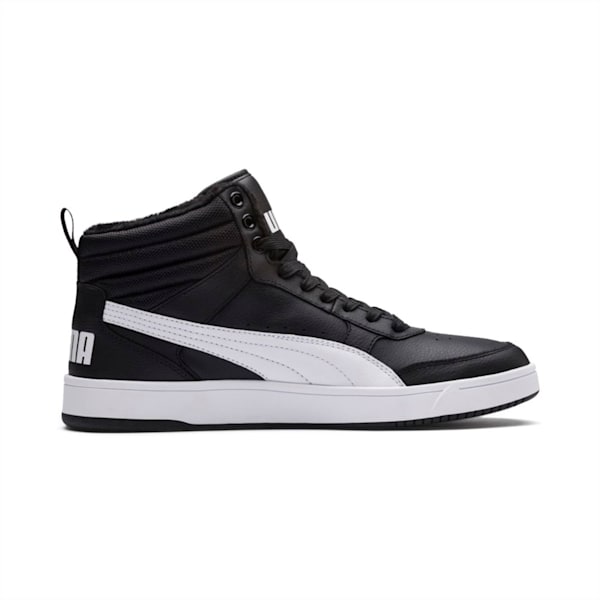 Rebound Street v2 Fur High Tops, Puma Black-Puma White, extralarge-IND