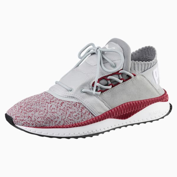 TSUGI Shinsei Nocturnal Sneaker, Quarry-Tibetan Red-Puma Black, extralarge