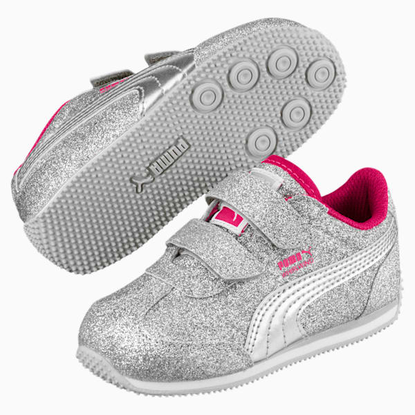 Whirlwind Glitz Toddler Shoes, Silver-Beetroot Purple-Gray, extralarge