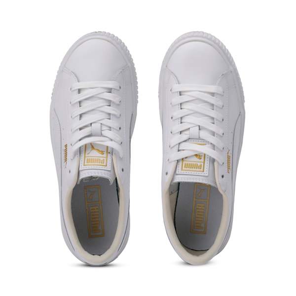 Puma basket platform core white sale