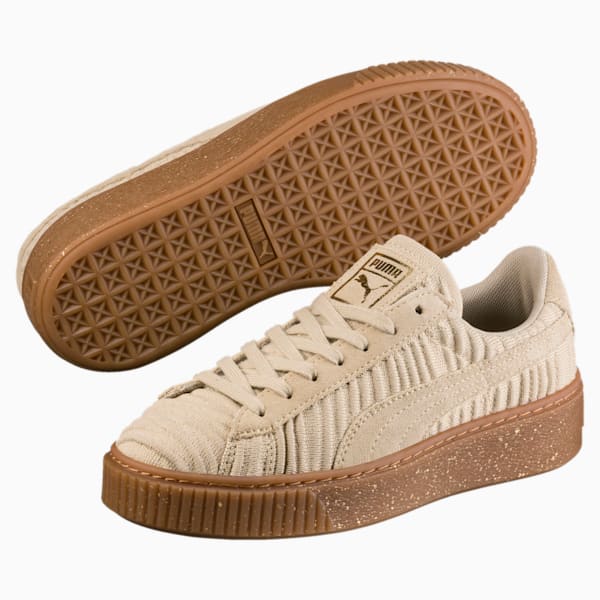 Basket Platform Women's Shoes, Safari-Safari-Whisper White, extralarge-IND