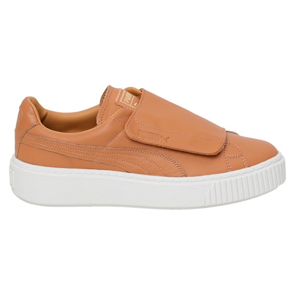 Basket Platform Big Strap Women's Shoes, Apple Cinnamon-Puma White, extralarge-IND