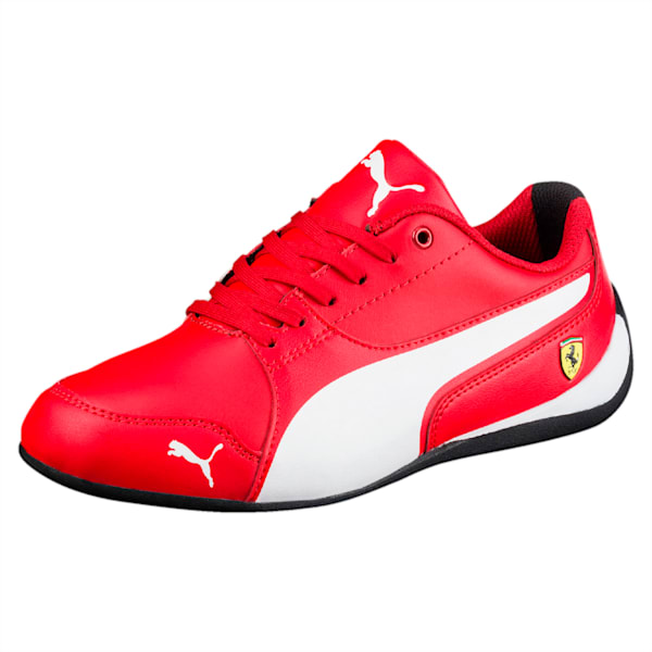 SF Drift Cat 7 Kid's Shoes, Rosso Corsa-Puma White, extralarge-IND