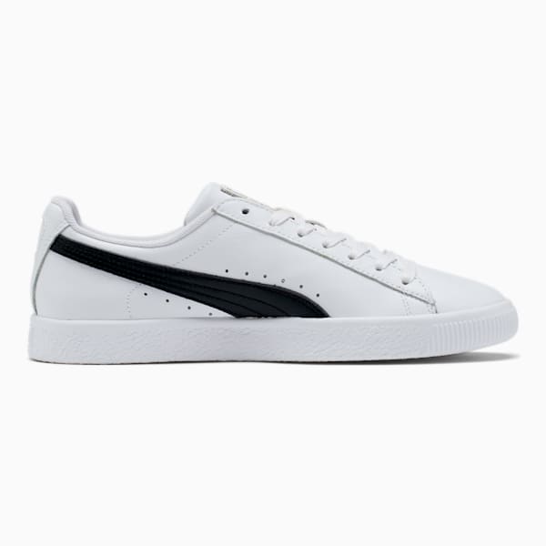 Tenis para hombre Clyde Core Foil, Puma White-Puma Black-Puma Team Gold, extralarge