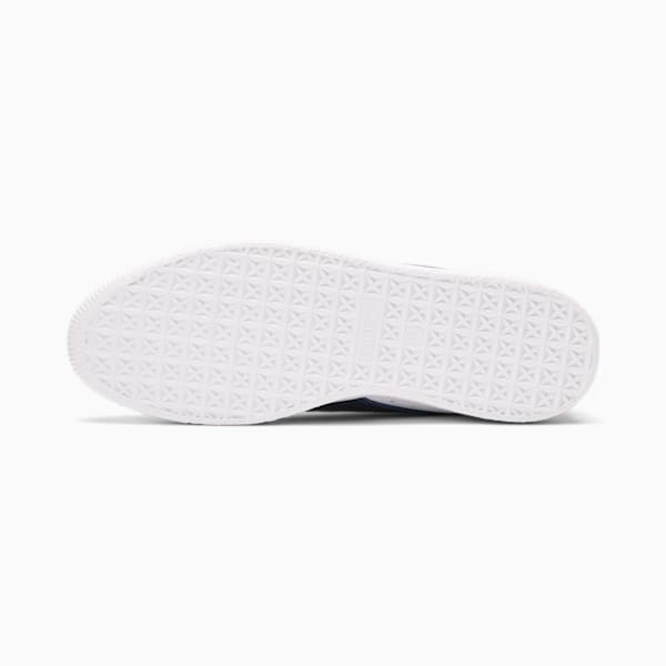 Tenis para hombre Clyde Core Foil, Puma White-Puma New Navy-Puma Team Gold, extralarge