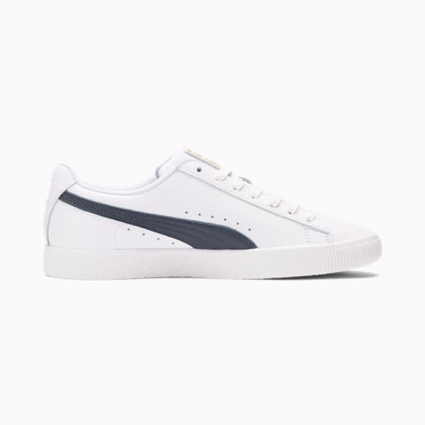 Tenis para hombre Clyde Core Foil, Puma White-Puma New Navy-Puma Team Gold, extralarge