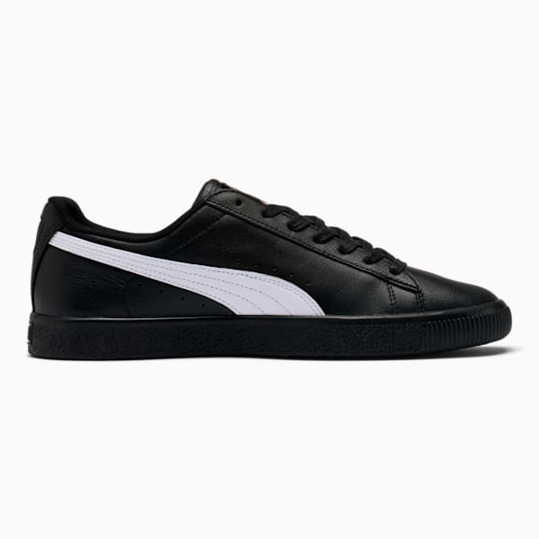 Tenis para hombre Clyde Core Foil, Puma Black-Puma White-Puma Team Gold, extralarge