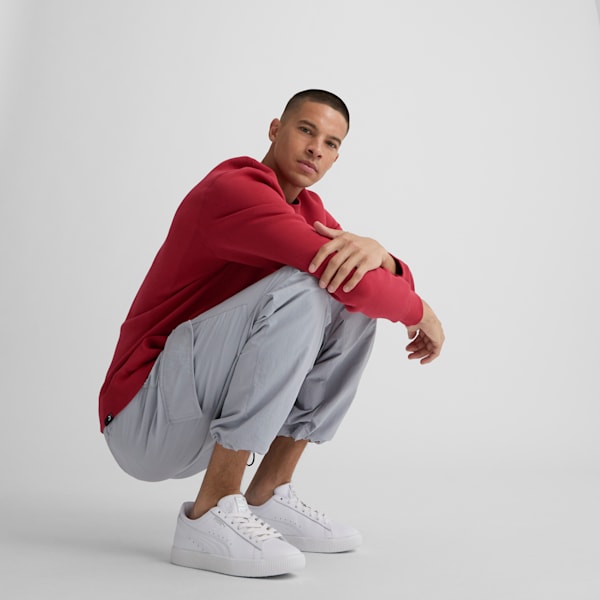 Tenis para hombre Clyde Core Foil, Puma White-Puma Silver, extralarge