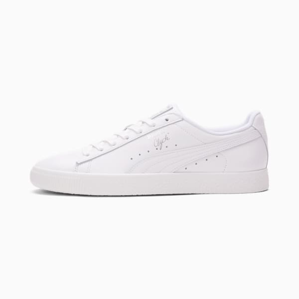 Tenis para hombre Clyde Core Foil, Puma White-Puma Silver, extralarge