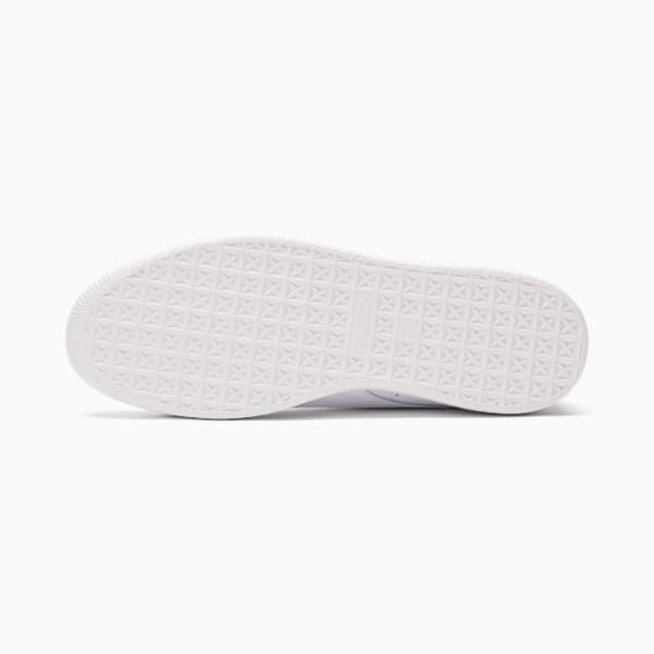 Tenis para hombre Clyde Core Foil, Puma White-Puma Silver, extralarge