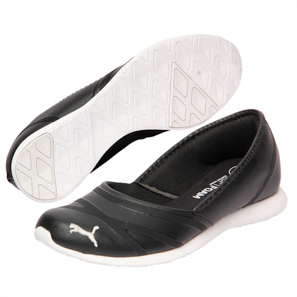 Vega Women's Ballet Shoes, Puma Black-Puma Black, extralarge-IND