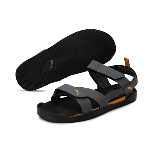 Prime Men's Sandals, Iron Gate-Sunflower-Puma Black, extralarge-IND