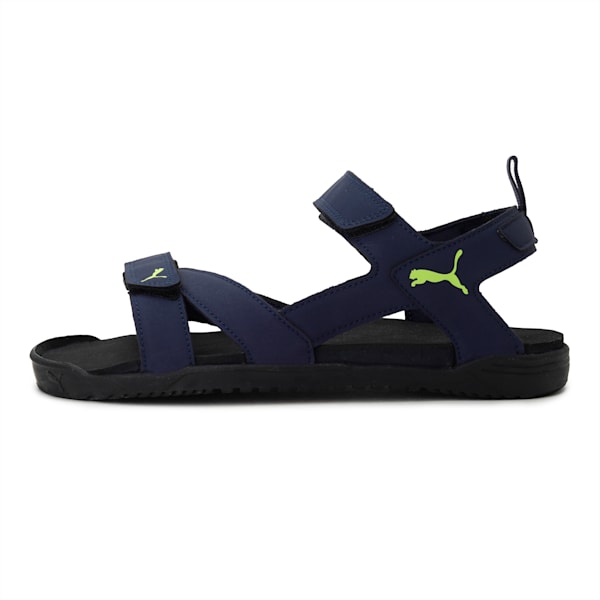 Prime Men's Sandals, Peacoat-Puma Black-Limepunch, extralarge-IND