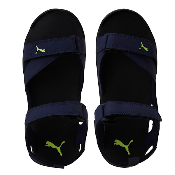 Prime Men's Sandals, Peacoat-Puma Black-Limepunch, extralarge-IND
