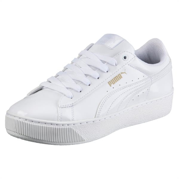 Puma Vikky Platform Patent, Puma White-Puma White, extralarge-IND