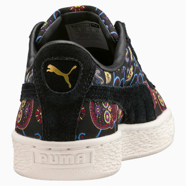 Basket Classic Day Of The Dead Little Kids' Shoes, Puma Black-Puma Black, extralarge