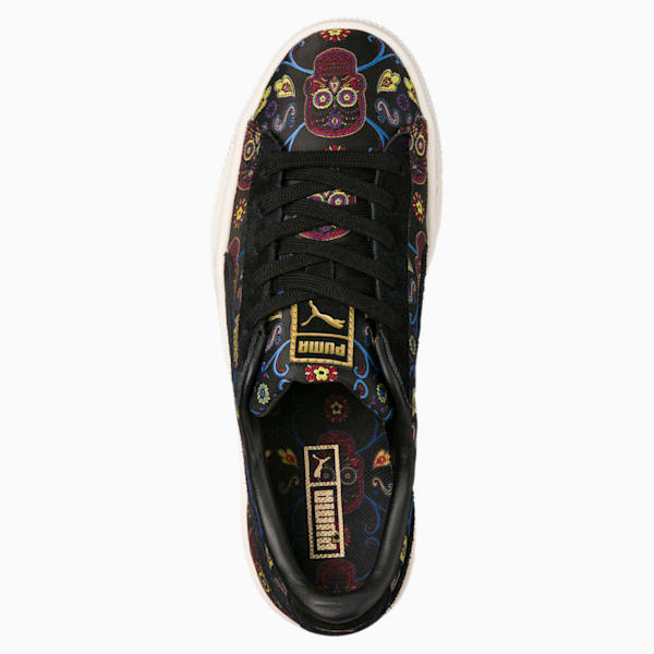 Basket Classic Day Of The Dead Little Kids' Shoes, Puma Black-Puma Black, extralarge