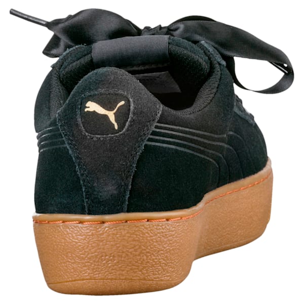 Vikky Platform Ribbon Women's Shoes, Puma Black-Puma Black, extralarge-IND