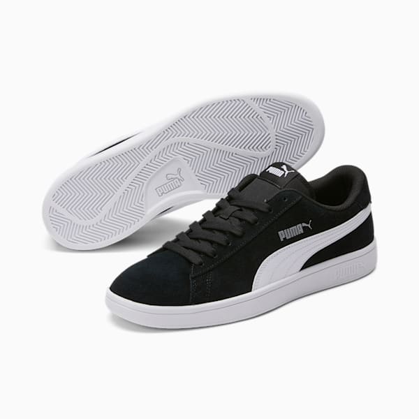 PUMA Smash v2 Sneakers, Puma Black-Puma White-Puma Silver, extralarge