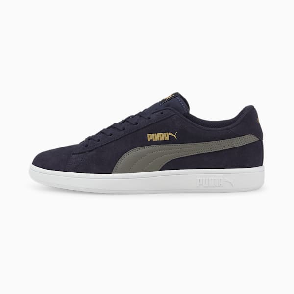 PUMA Smash v2 Sneakers, Puma New Navy-CASTLEROCK-Puma Team Gold, extralarge