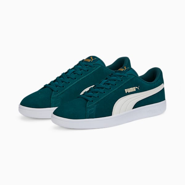 PUMA Smash v2 Sneakers, Varsity Green-Vaporous Gray-Puma Team Gold, extralarge