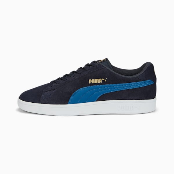 PUMA Smash v2 Sneakers, Parisian Night-Lake Blue-Puma Team Gold, extralarge