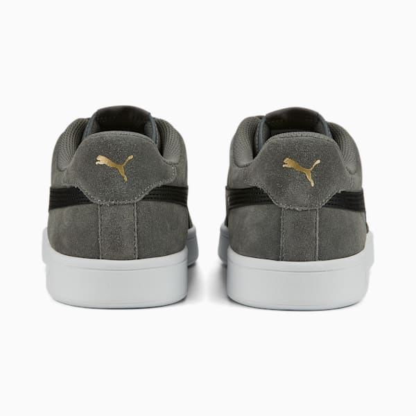 Smash v2 Trainers, Steel Gray-Puma Black-Puma Team Gold