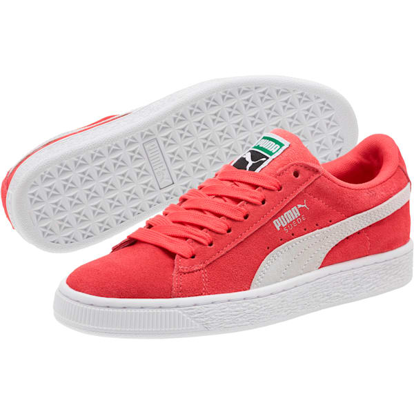 Suede Classic Sneakers JR, Paradise Pink-Puma White, extralarge